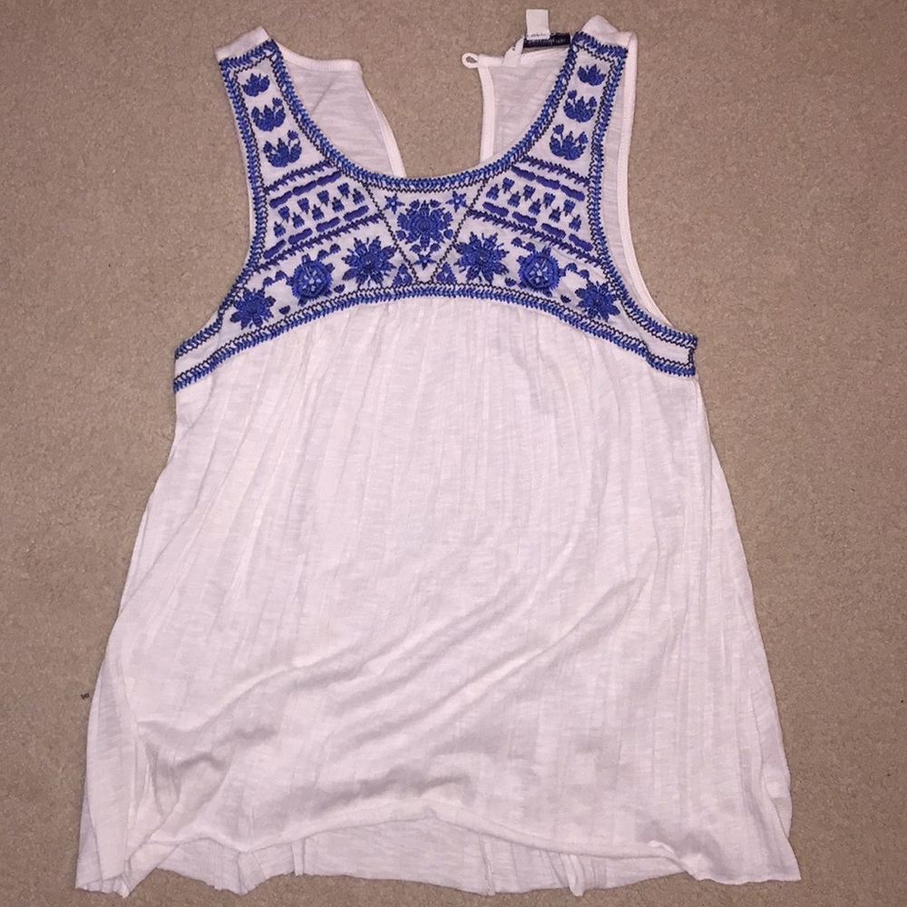 embroidered tank top